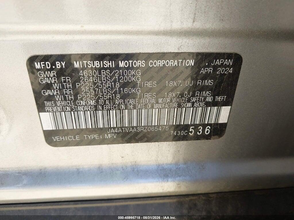JA4ATVAA3RZ065475 2024 MITSUBISHI ECLIPSE CROSS photo no. 9