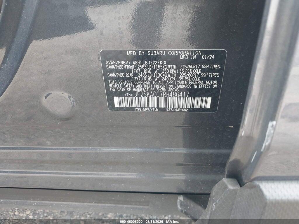 JF2SKACC7RH486417 2024 SUBARU FORESTER photo no. 9