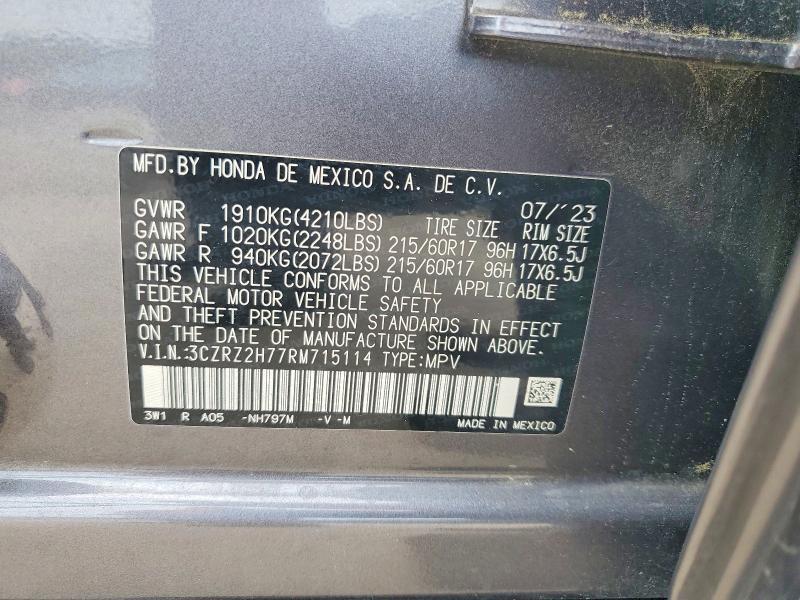 3CZRZ2H77RM785406 2024 HONDA HR-V photo no. 12