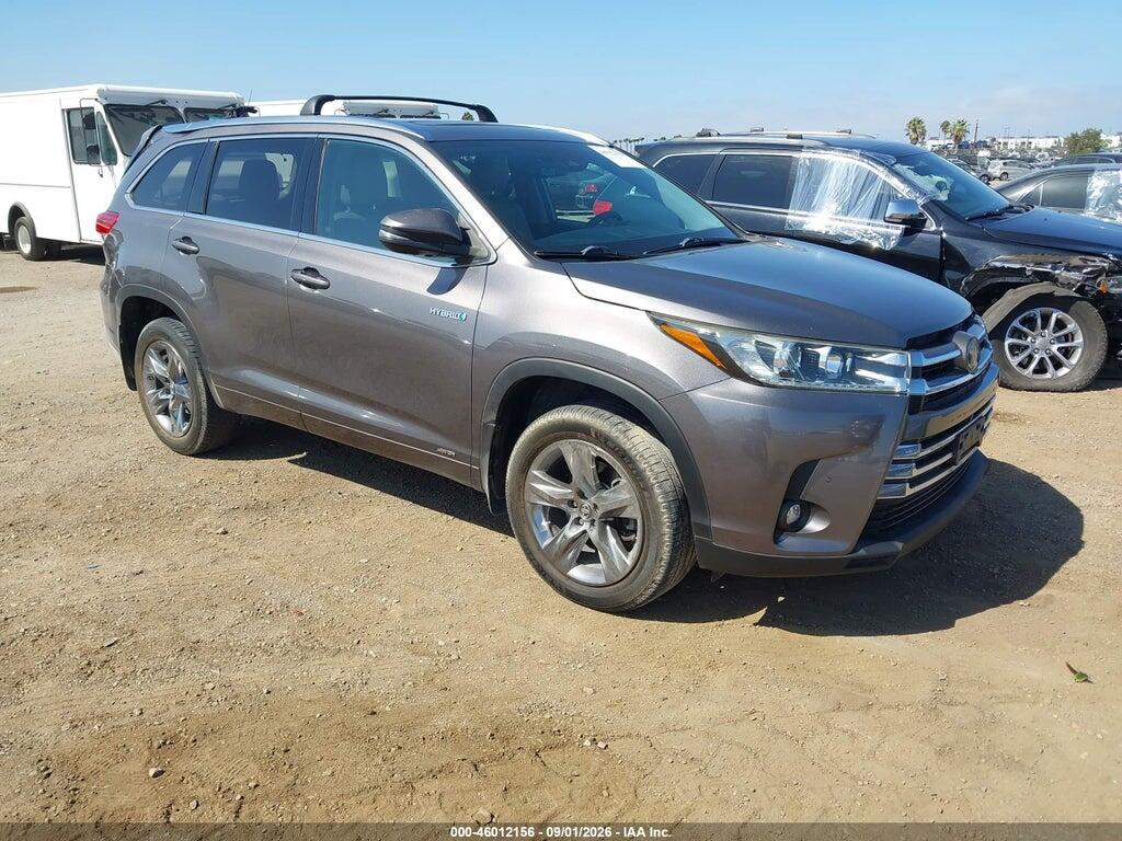 2019 TOYOTA HIGHLANDER HYBRID 5TDDGRFH1KS063199