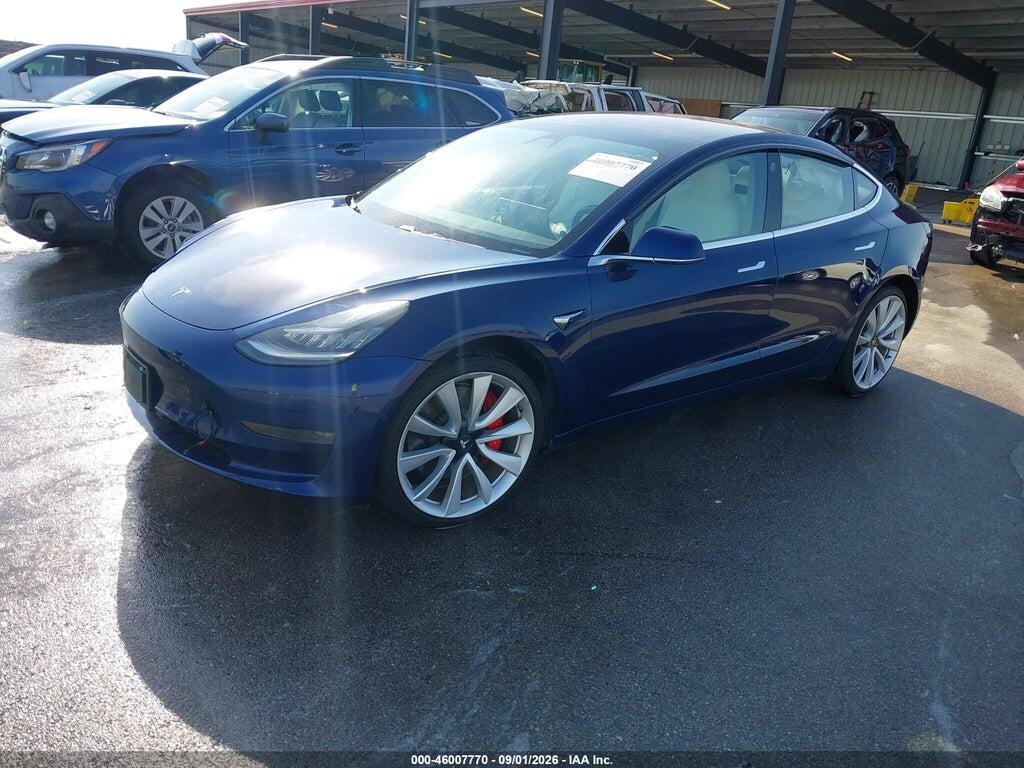 5YJ3E1EB5JF080722 2018 TESLA MODEL 3 photo no. 2