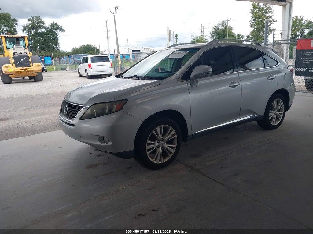 JTJBC1BA8A2028630 2010 LEXUS RX 450H photo no. 2