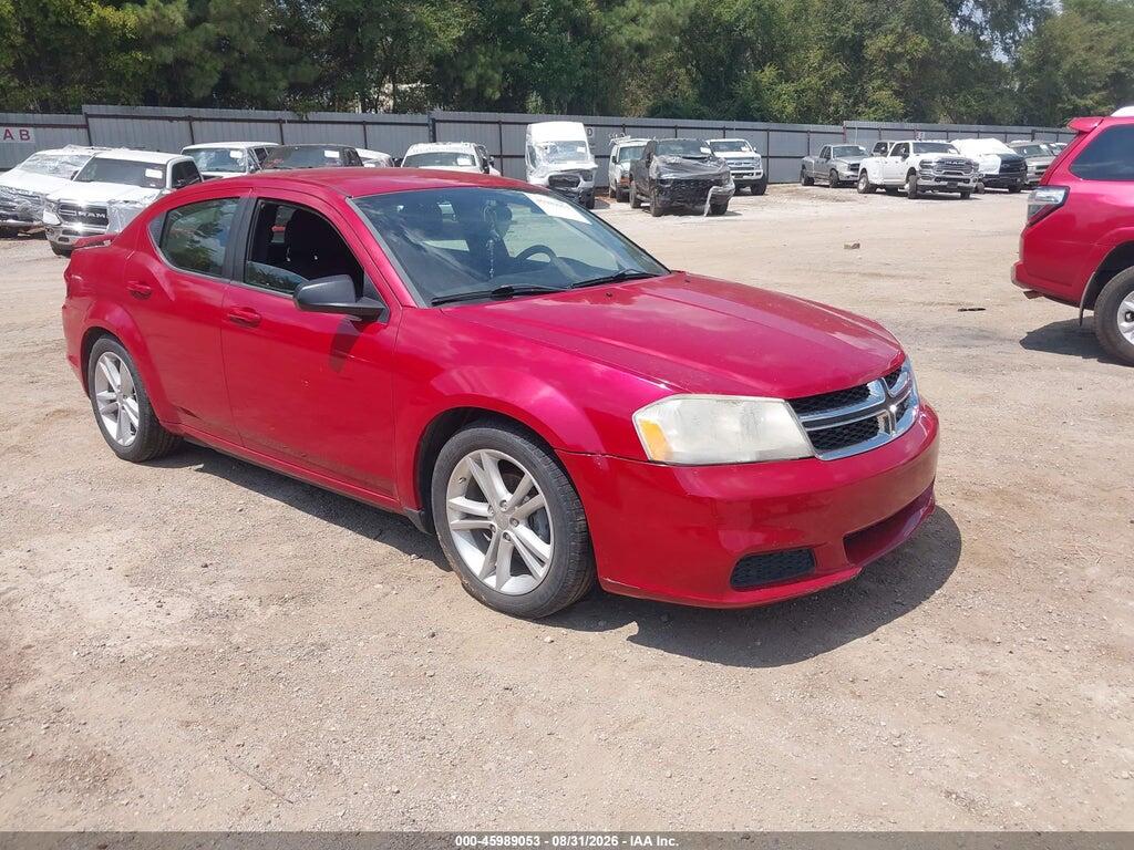 2012 DODGE AVENGER 1C3CDZAG1CN287250
