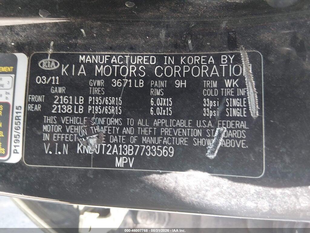 KNDJT2A13B7733569 2011 KIA SOUL photo no. 9