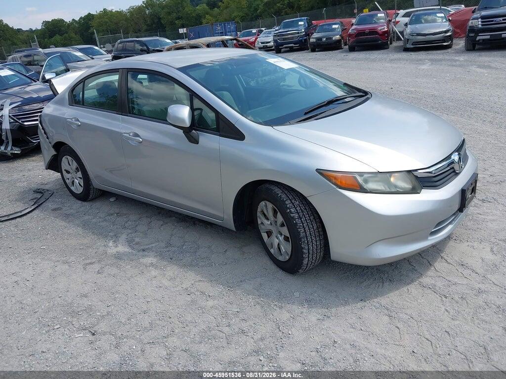 2012 HONDA CIVIC 19XFB2F54CE380216
