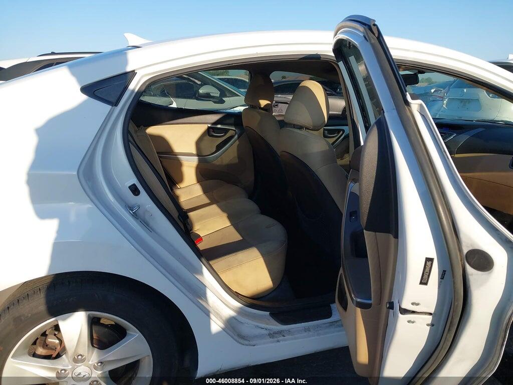 5NPDH4AE2CH107733 2012 HYUNDAI ELANTRA photo no. 8