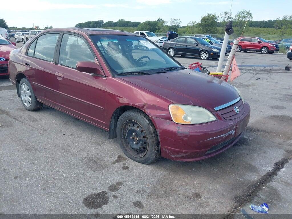 2002 HONDA CIVIC 1HGES26752L057085