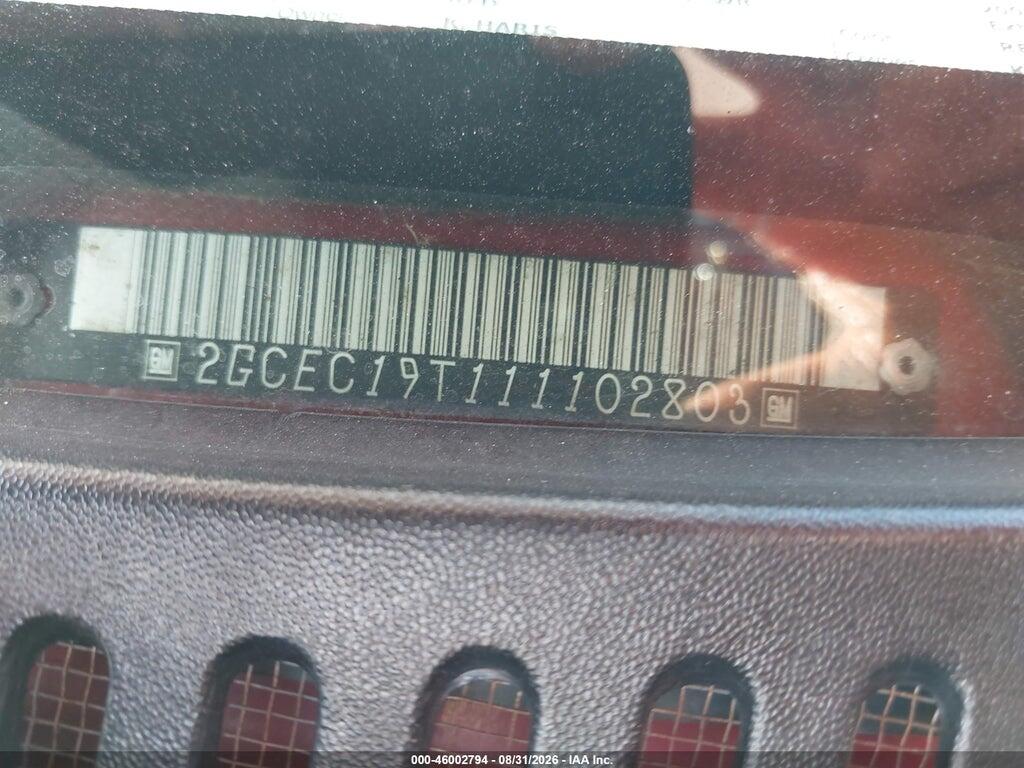 2GCEC19T111102803 2001 CHEVROLET SILVERADO 1500 photo no. 9