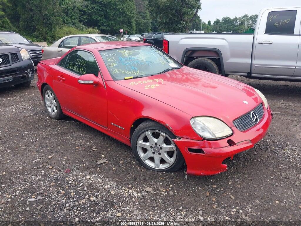 2001 MERCEDES-BENZ SLK 230 WDBKK49F91F221515