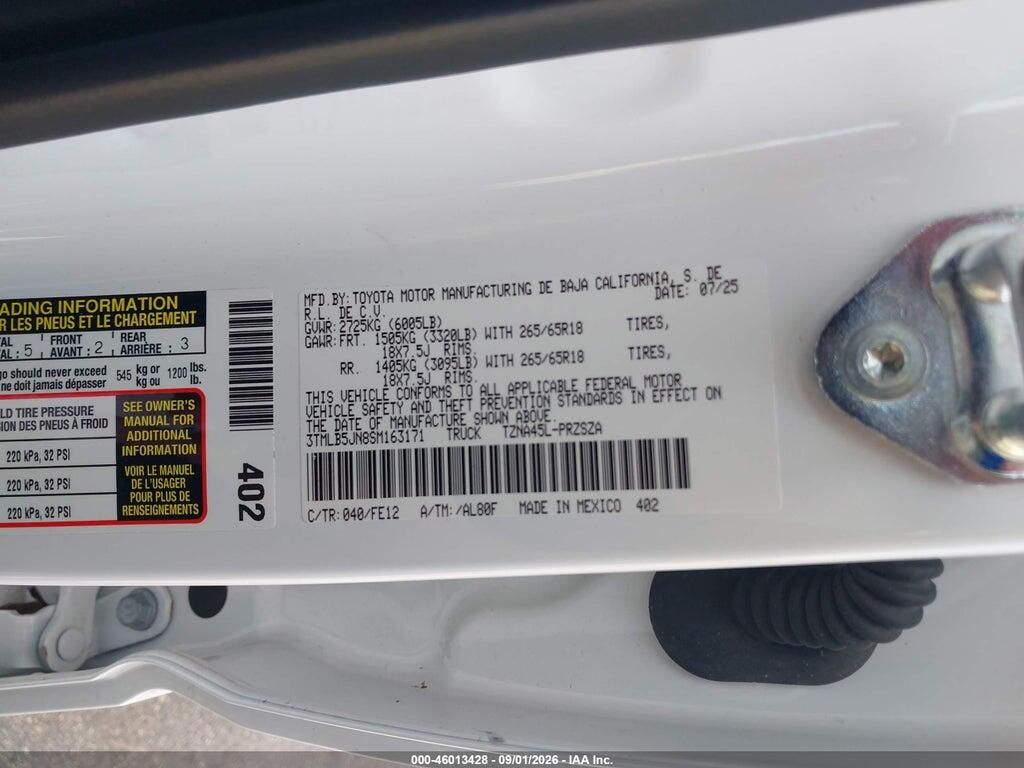 3TMLB5JN8SM163171 2025 TOYOTA TACOMA photo no. 9