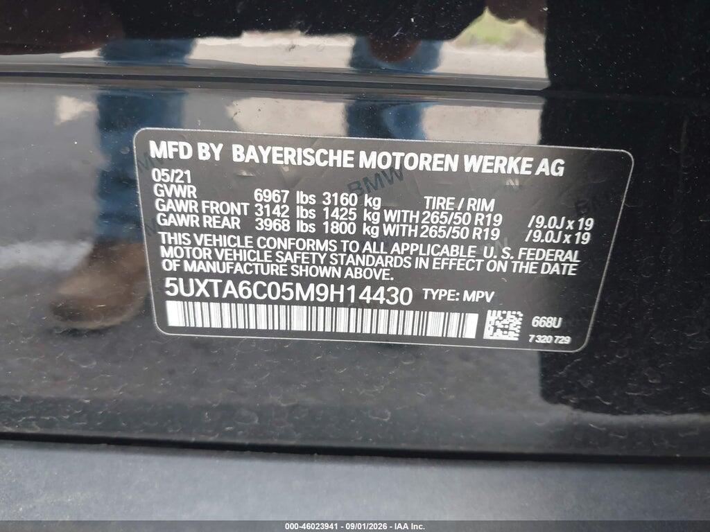 5UXTA6C05M9H14430 2021 BMW X5 PHEV photo no. 9