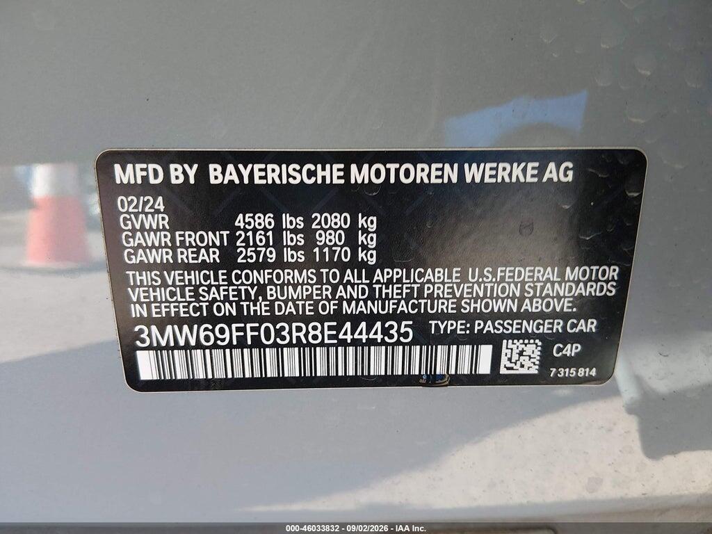 3MW69FF03R8E44435 2024 BMW 330I photo no. 9