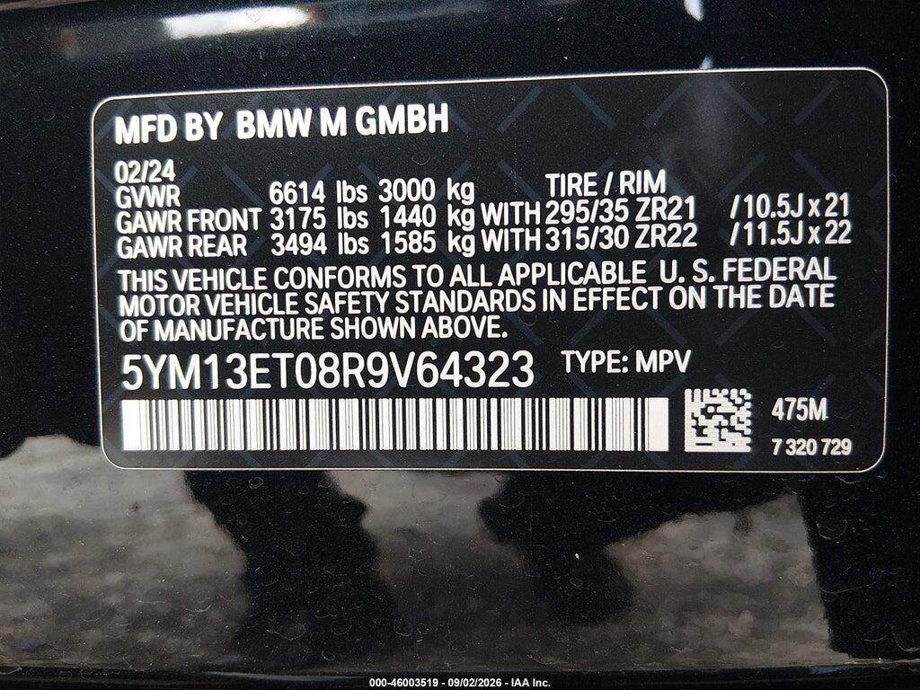 5YM13ET08R9V64323 2024 BMW X5 M photo no. 9