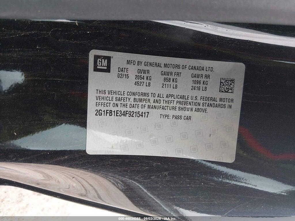 2G1FB1E34F9215417 2015 CHEVROLET CAMARO photo no. 9