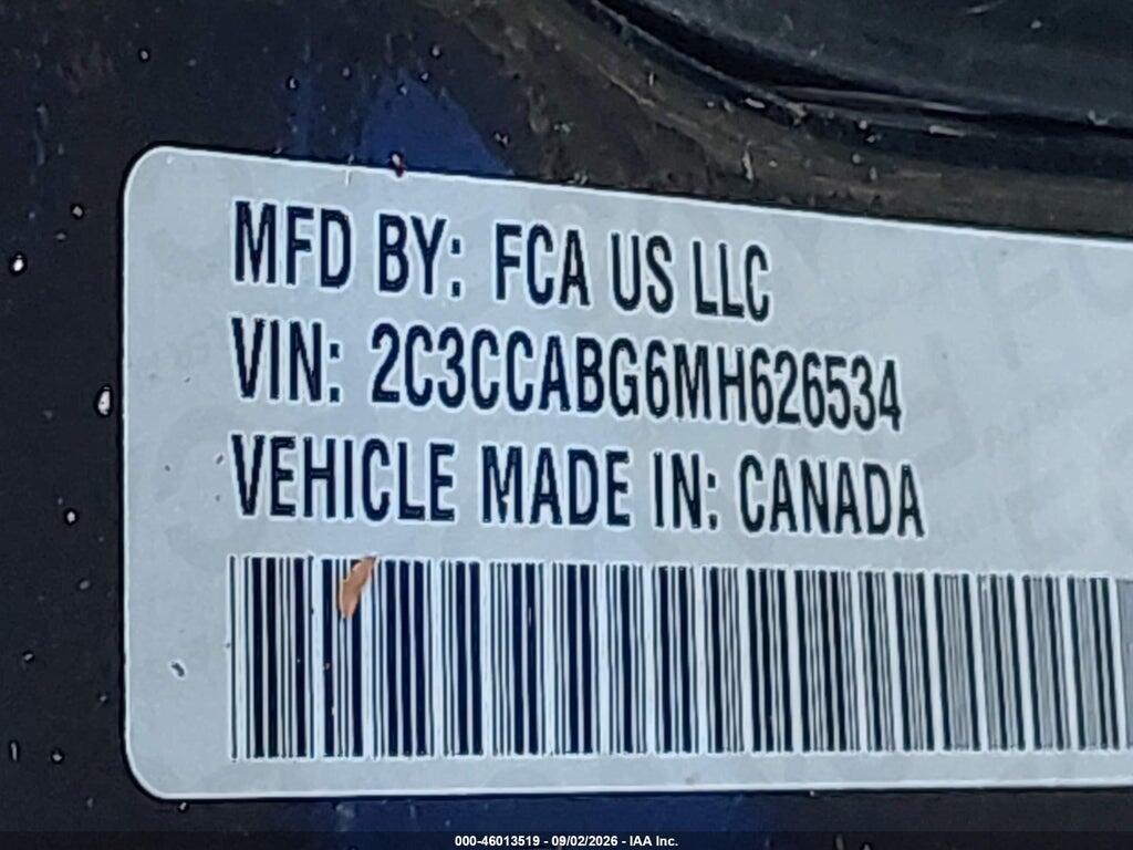 2C3CCABG6MH626534 2021 CHRYSLER 300 photo no. 9