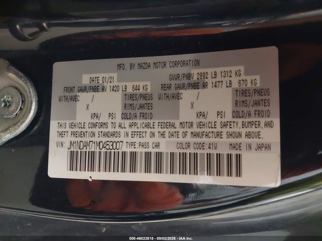 JM1NDAM71M0453007 2021 MAZDA MX-5 MIATA RF photo no. 9