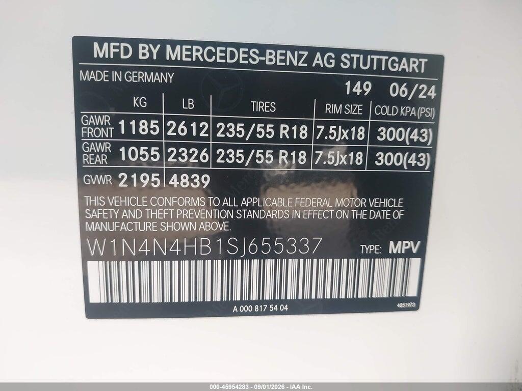 W1N4N4HB1SJ655337 2025 MERCEDES-BENZ GLA 250 photo no. 9