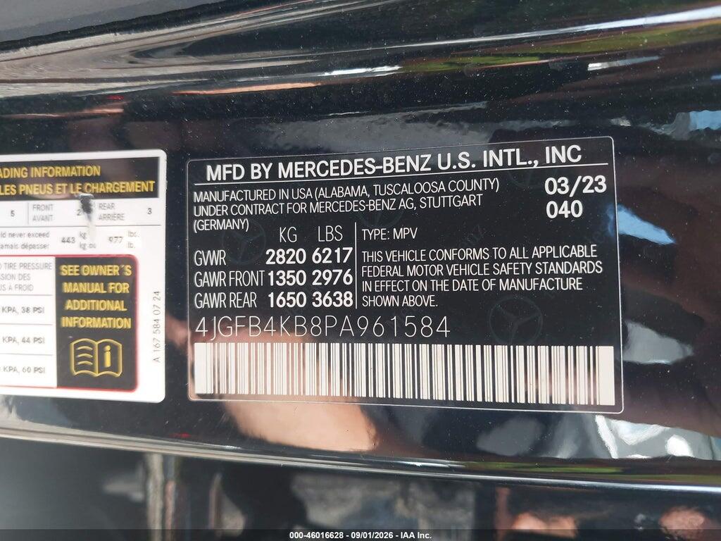 4JGFB4KB8PA961584 2023 MERCEDES-BENZ GLE 350 photo no. 9