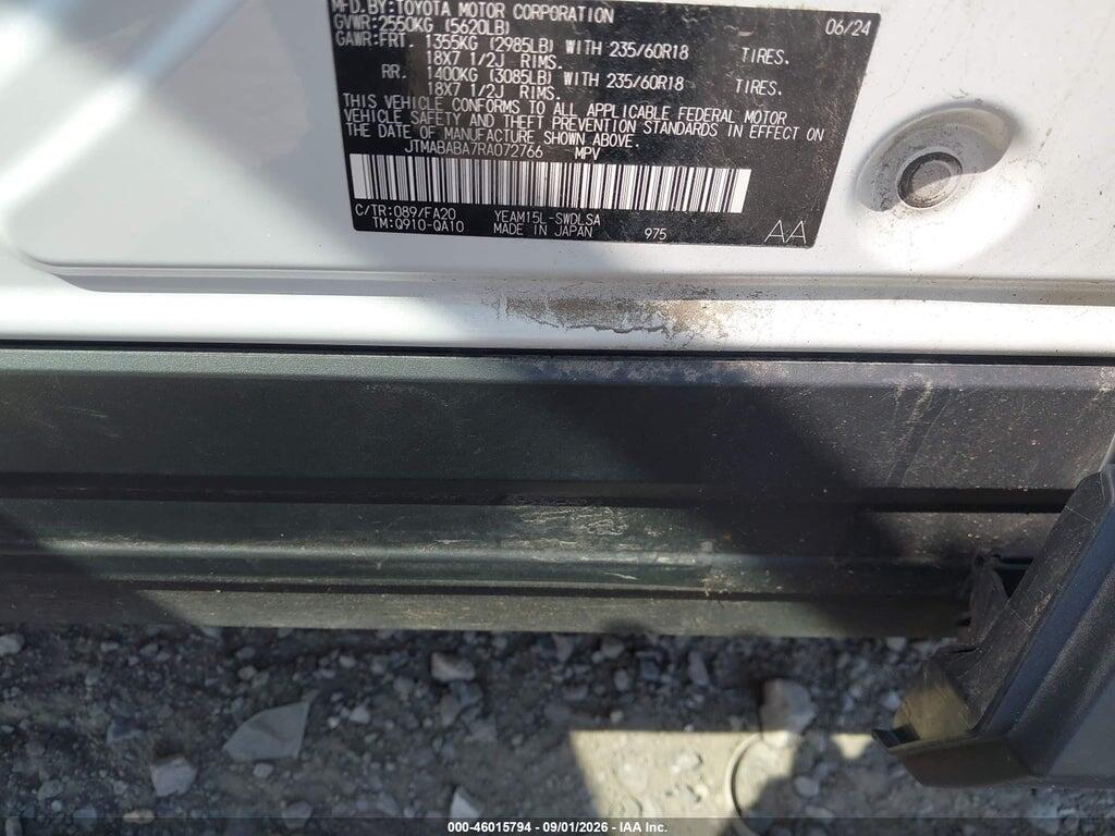 JTMABABA7RA072766 2024 SUBARU SOLTERRA photo no. 9