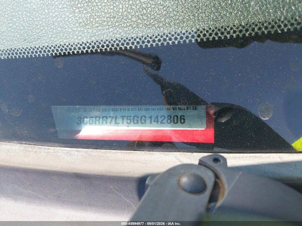 3C6RR7LT5GG142806 2016 RAM 1500 photo no. 9