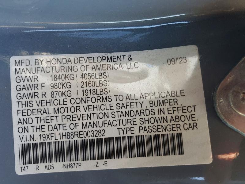 2024 HONDA CIVIC SPORT TOURING — Фото 12 из 12