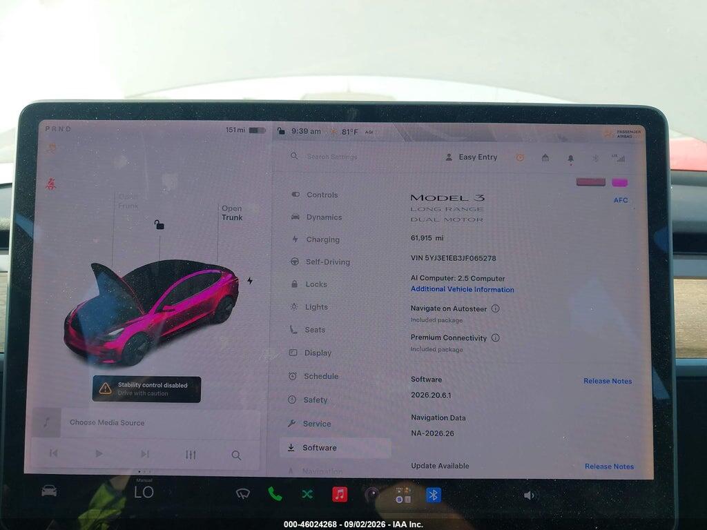 5YJ3E1EB3JF065278 2018 TESLA MODEL 3 photo no. 7