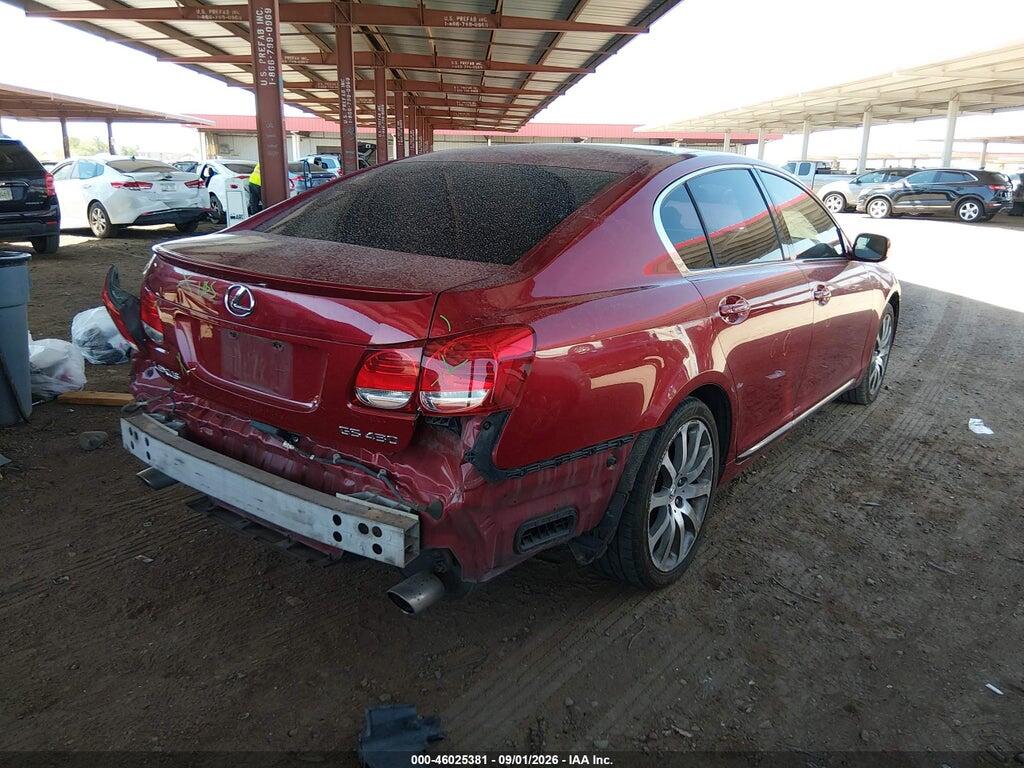 JTHBN96S765006850 2006 LEXUS GS 430 photo no. 4