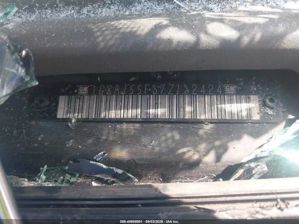 1G8AJ55F37Z132424 2007 SATURN ION photo no. 9