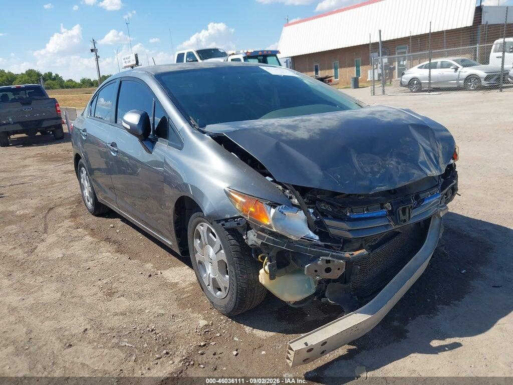 2012 HONDA CIVIC HYBRID JHMFB4F2XCS003970