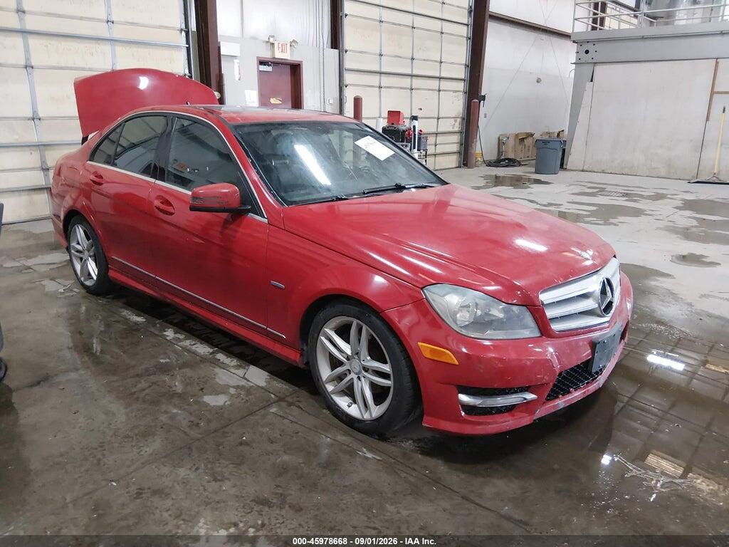 2012 MERCEDES-BENZ C 250 WDDGF4HB6CA599274