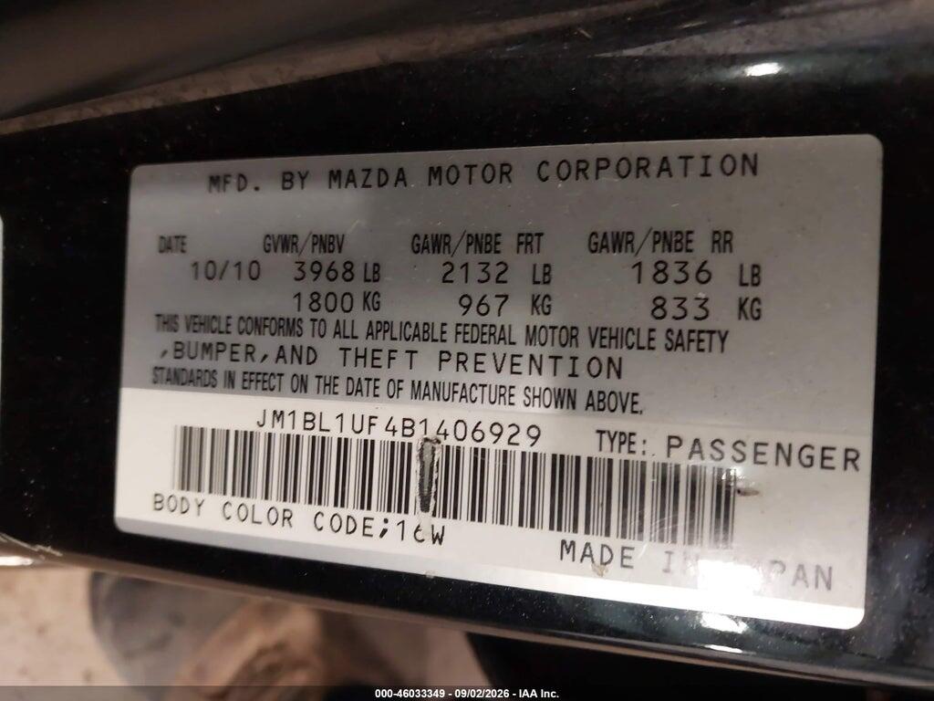 JM1BL1UF4B1406929 2011 MAZDA MAZDA3 photo no. 9