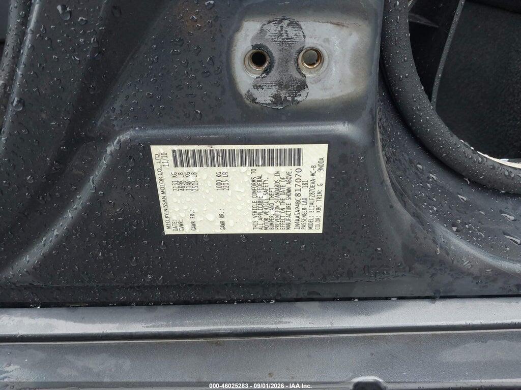 1N4AA5AP4BC817070 2011 NISSAN MAXIMA photo no. 9