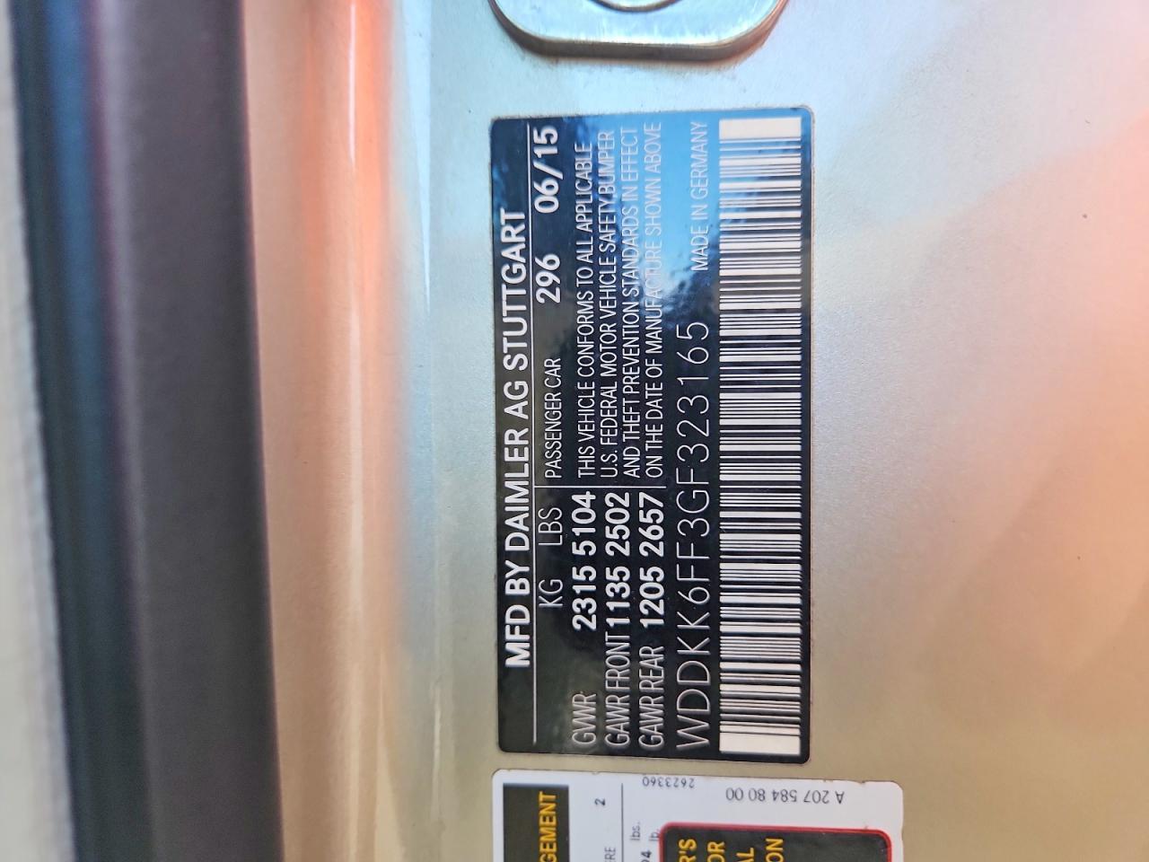 WDDKK6FF3GF323165 2016 MERCEDES-BENZ E photo no. 12