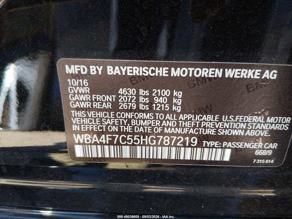 WBA4F7C55HG787219 2017 BMW 430I GRAN COUPE photo no. 9