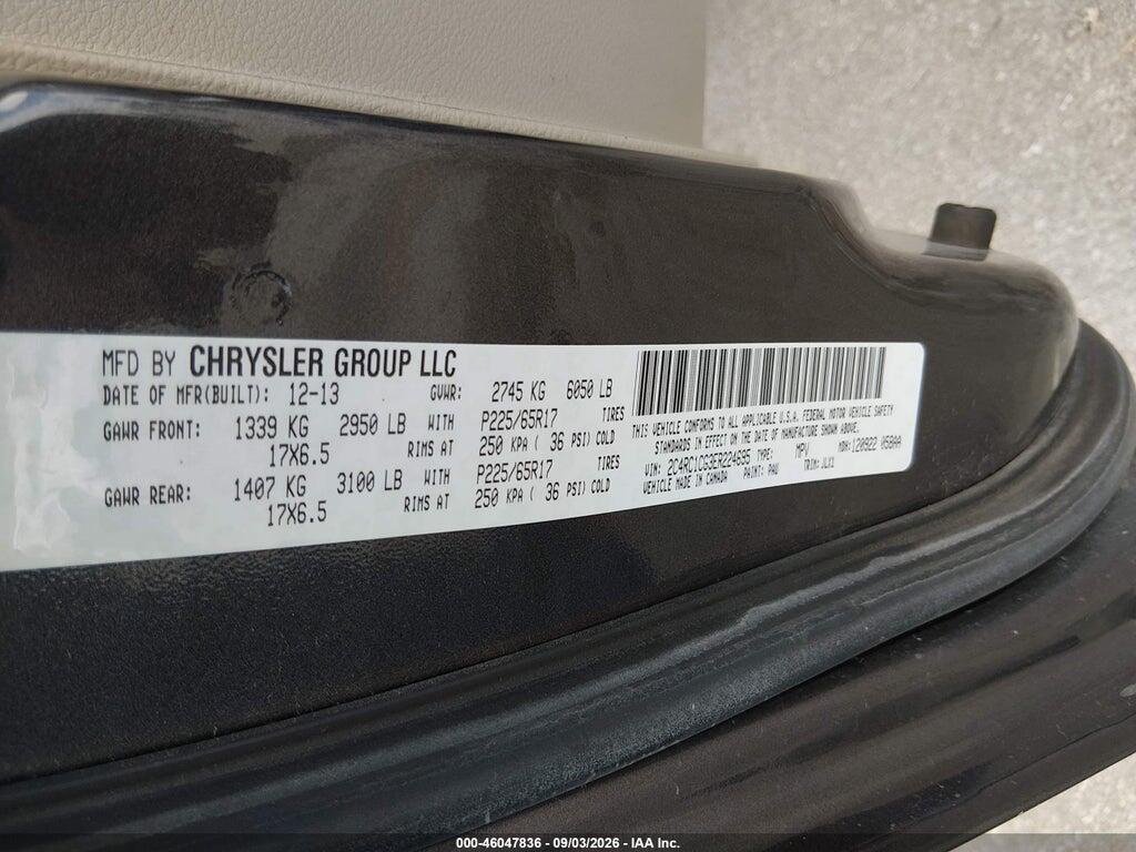 2C4RC1CG3ER224695 2014 CHRYSLER TOWN & COUNTRY photo no. 9