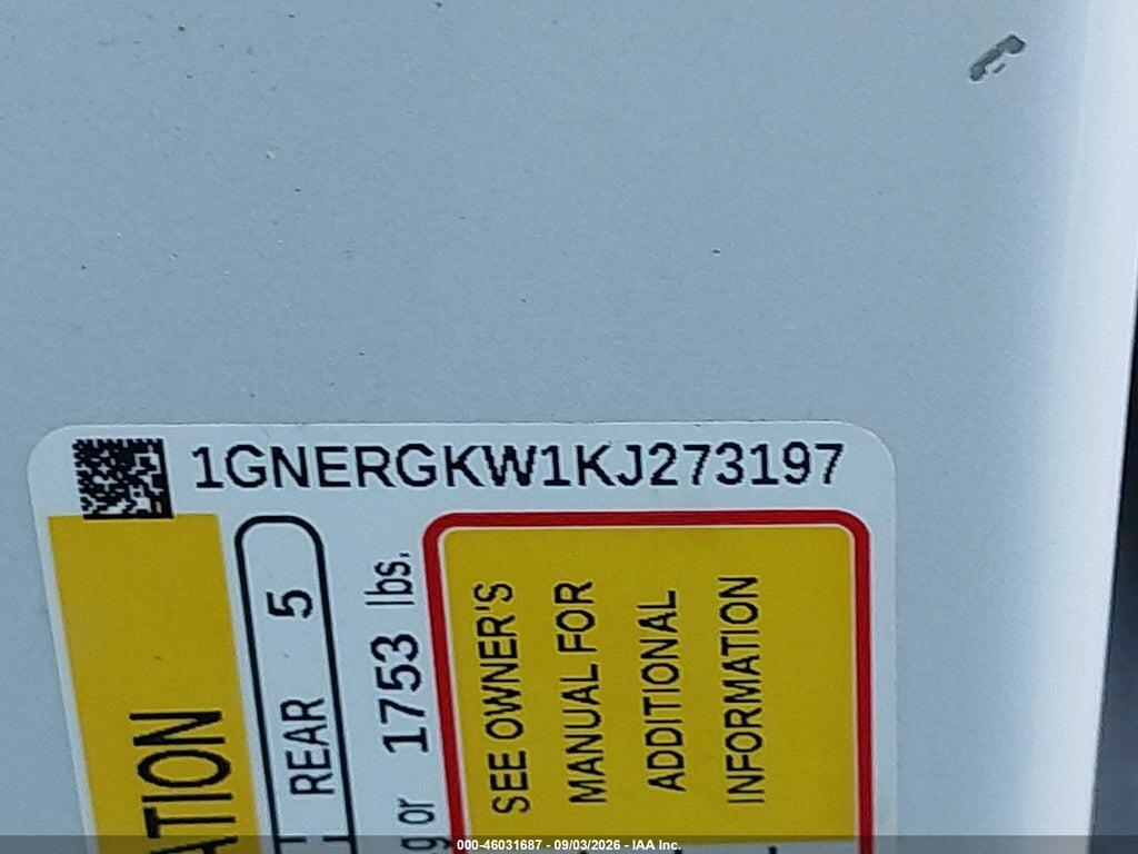 1GNERGKW1KJ273197 2019 CHEVROLET TRAVERSE photo no. 9