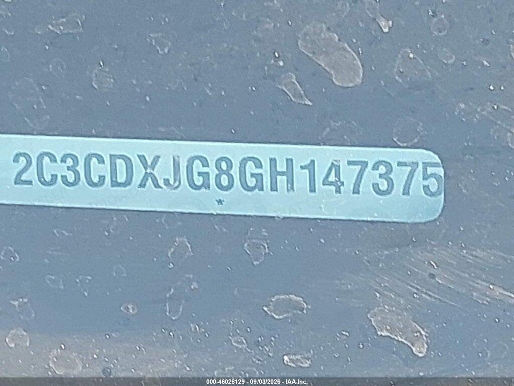 2C3CDXJG8GH147375 2016 DODGE CHARGER photo no. 9