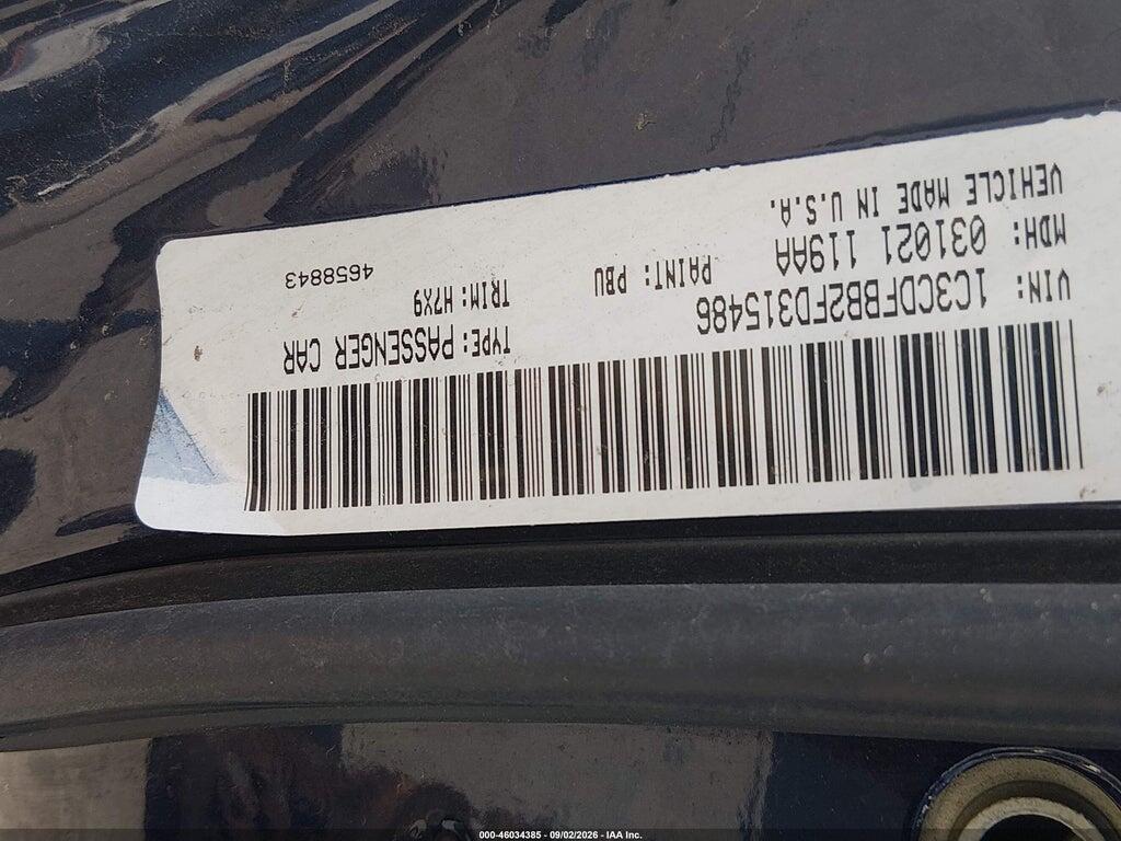 1C3CDFBB2FD315486 2015 DODGE DART photo no. 9