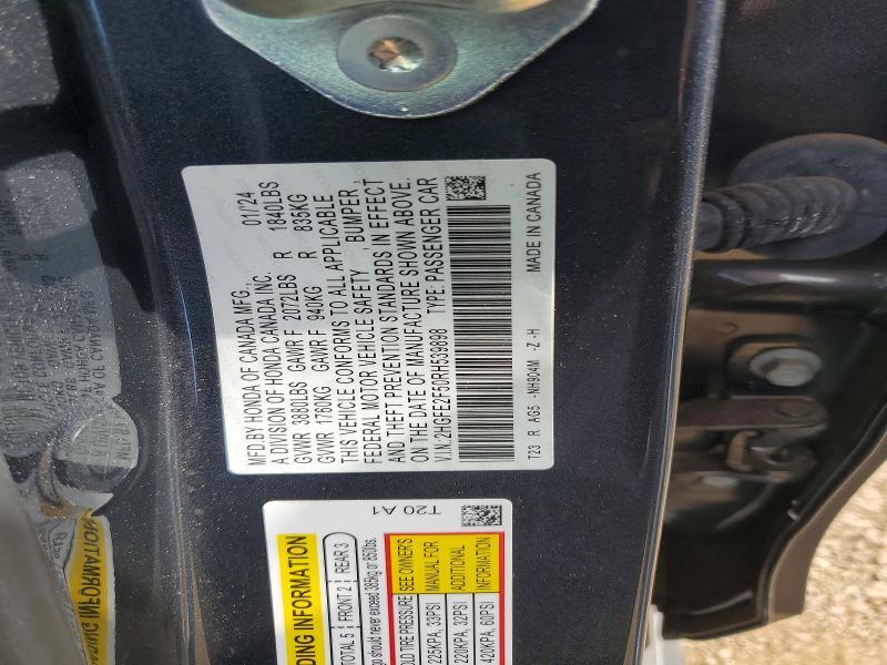2HGFE2F50RH539898 2024 HONDA CIVIC photo no. 12
