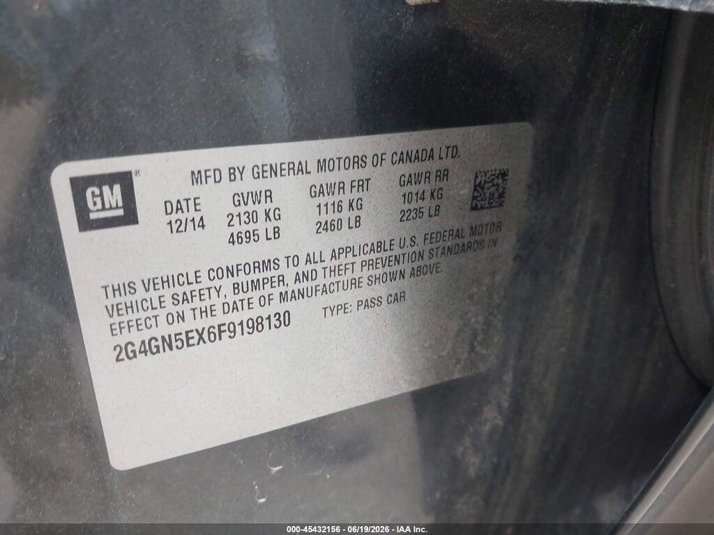 2G4GN5EX6F9198130 2015 BUICK REGAL photo no. 9