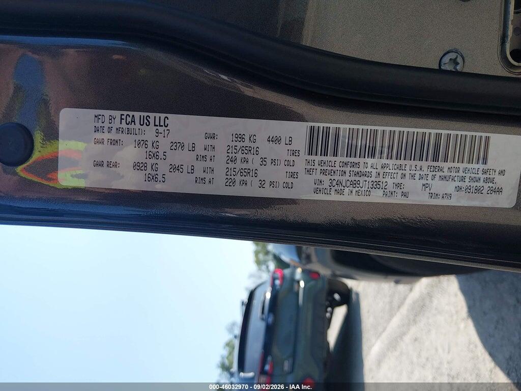 3C4NJCAB9JT133512 2018 JEEP COMPASS photo no. 9