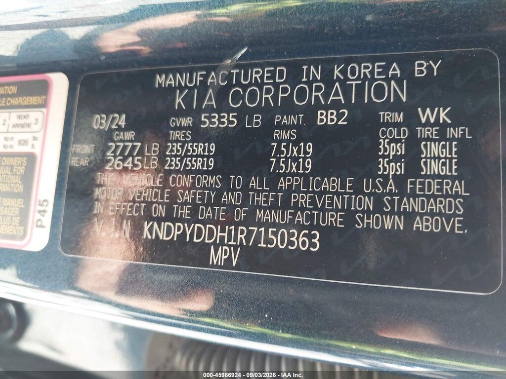 KNDPYDDH1R7150363 2024 KIA SPORTAGE PLUG-IN HYBRID photo no. 9