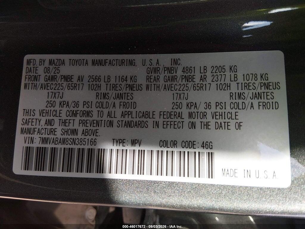 7MMVABAM8SN385166 2025 MAZDA CX-50 photo no. 9
