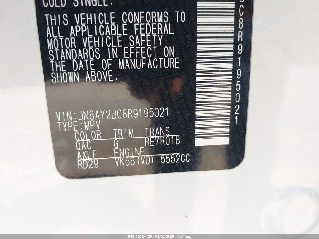 JN8AY2BC8R9195021 2024 NISSAN ARMADA photo no. 9