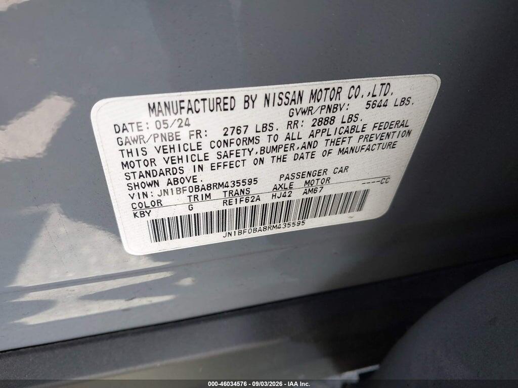 JN1BF0BA8RM435595 2024 NISSAN ARIYA photo no. 9