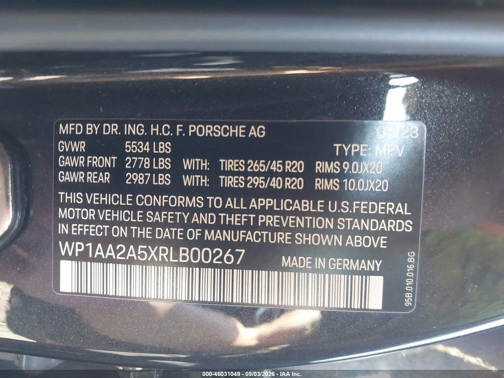 WP1AA2A5XRLB00267 2024 PORSCHE MACAN photo no. 9