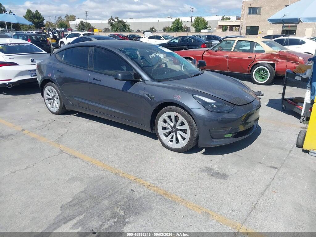 2022 TESLA MODEL 3 5YJ3E1EA6NF296642