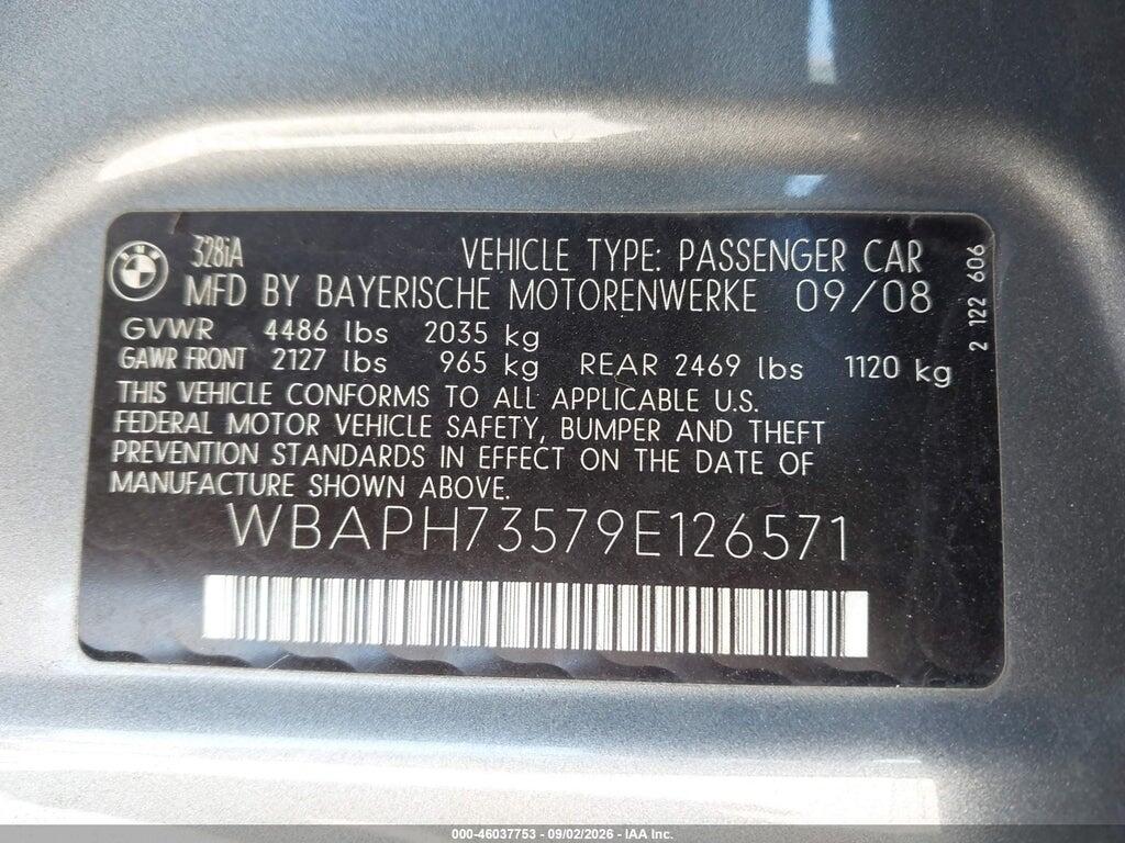 WBAPH73579E126571 2009 BMW 328I photo no. 9