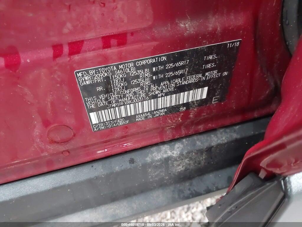 JTMP1RFVXKJ003116 2019 TOYOTA RAV4 photo no. 9