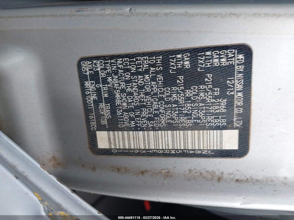 JN8AF5MR8ET361110 2014 NISSAN JUKE photo no. 9